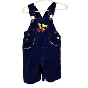 Vintage Winnie the Pooh Tigger Toddler Corduroy Overalls Boys 3/6 months